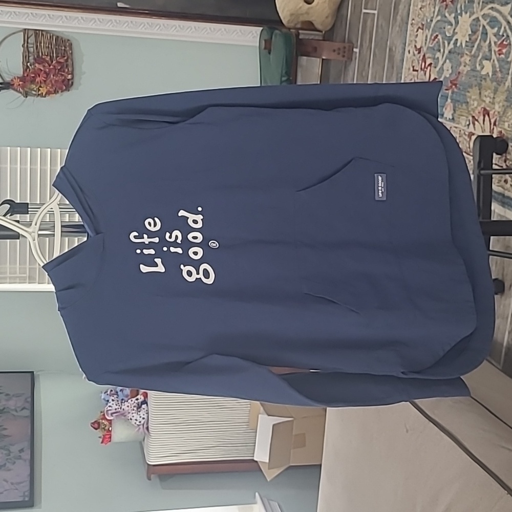 Life is Good shirt with hood